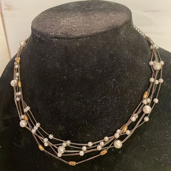 16” retired Premier Designs Limited Edition 5-strand 53 beads neckace - Picture 4 of 11